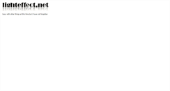 Desktop Screenshot of lighteffect.net
